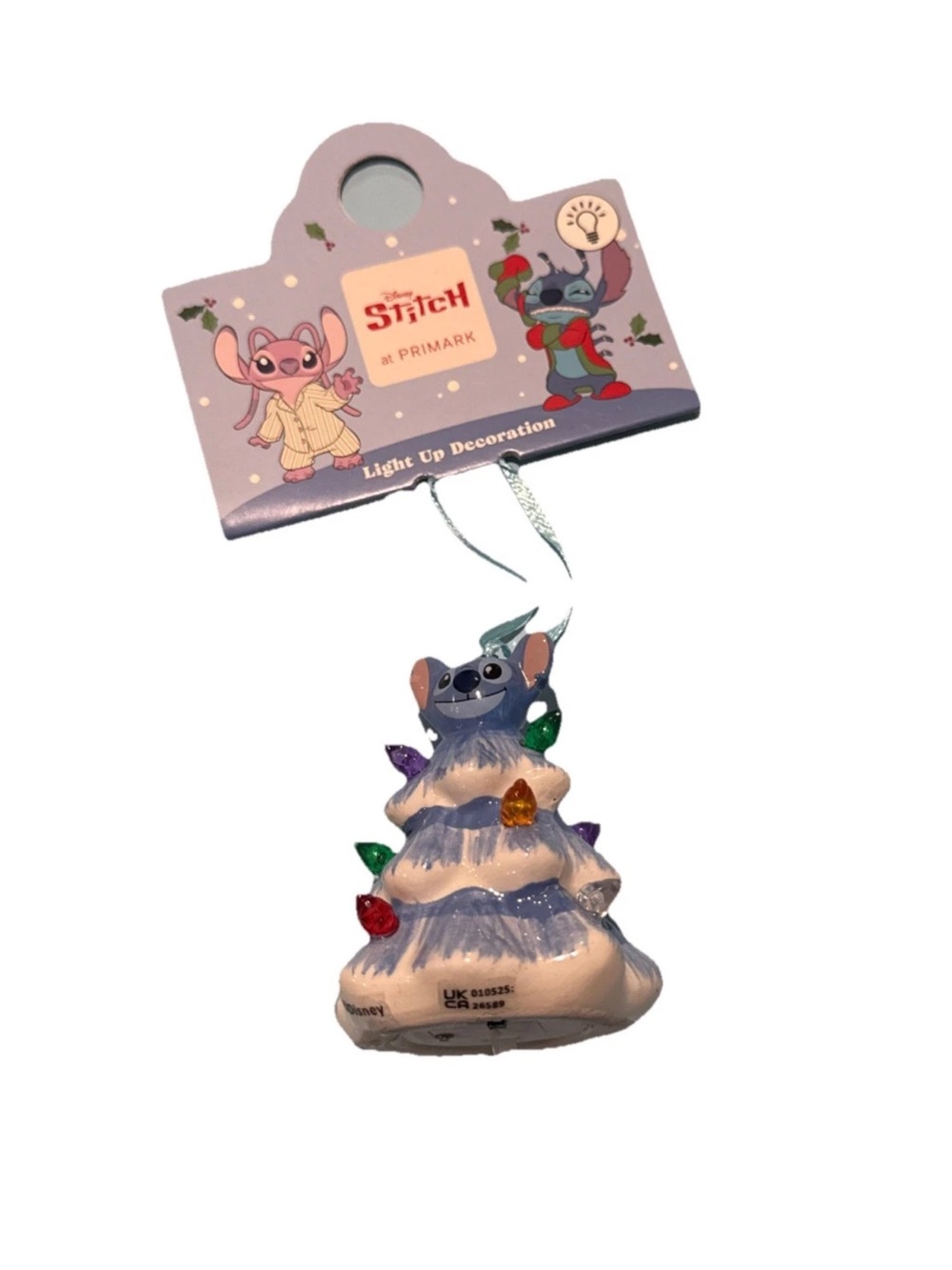 NEW Disney STITCH X Primark - Hanging Light up Christmas Decoration